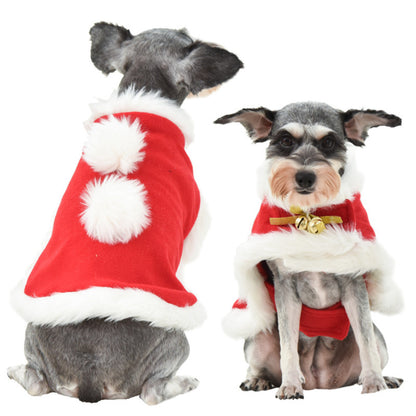 Cute Dog Cat Costume Christmas Cloak