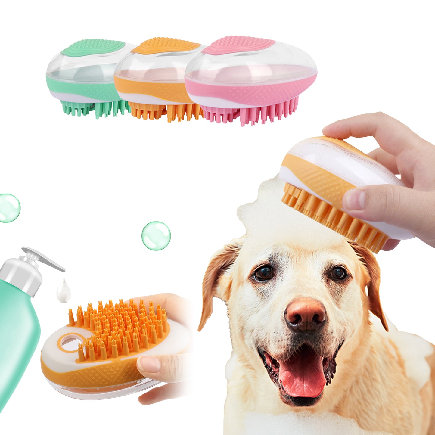 Dog Cat Bath Brush